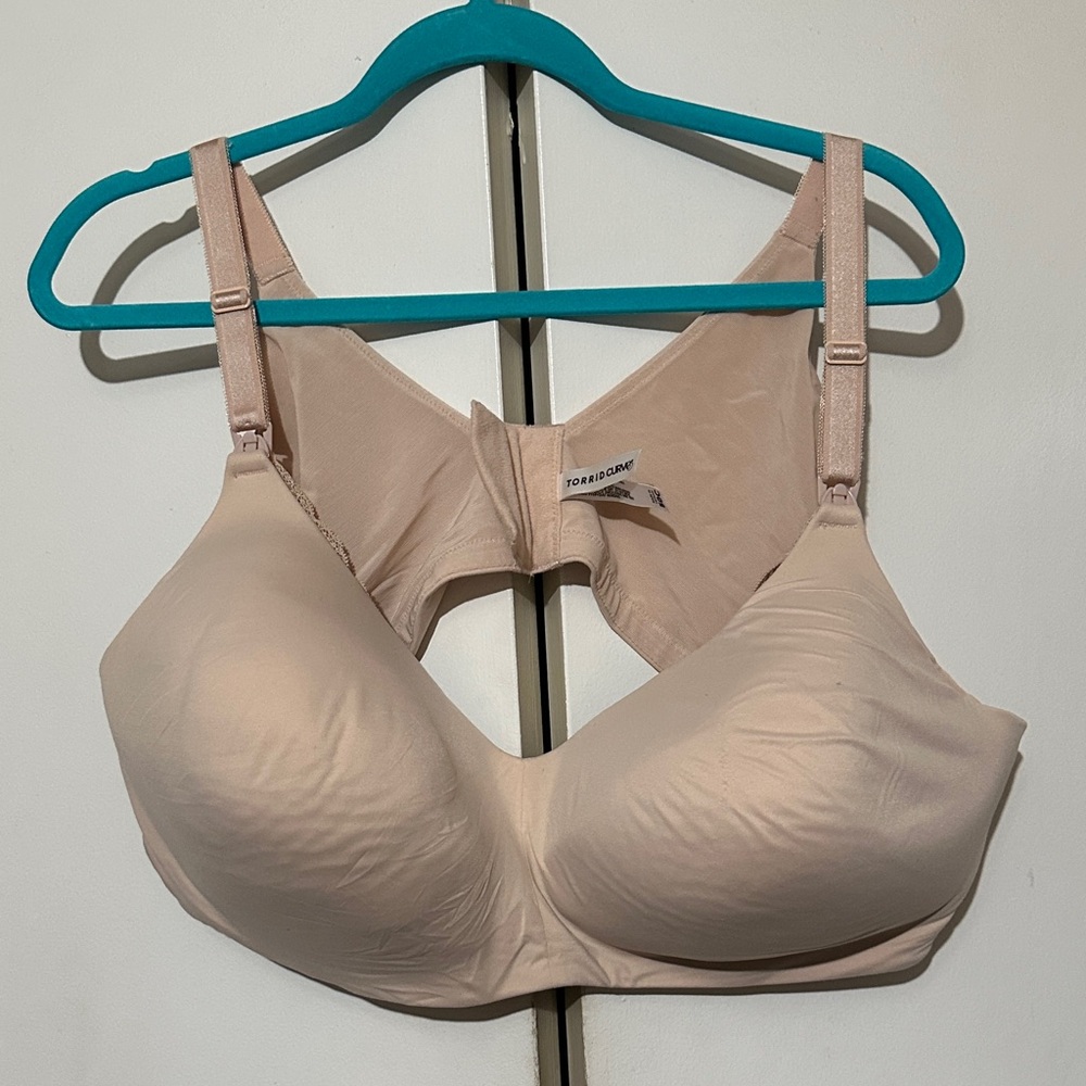 Torrid Nude Lace Trim Bra
